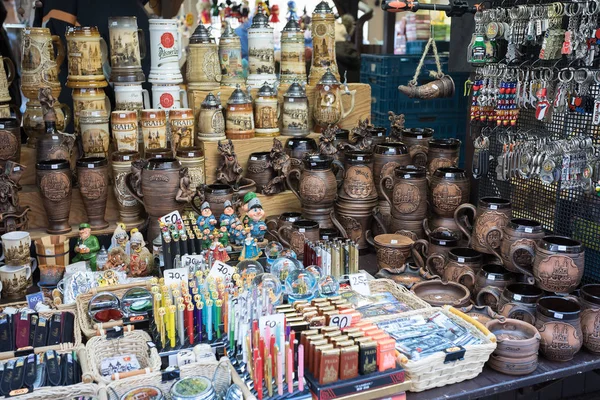Negozio di souvenir al famoso mercato di Havels nella prima settimana di Avvento a Natale — Foto Stock