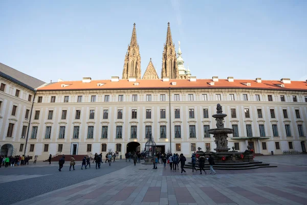 Prague castle Courtyard — Stock Photo, Image