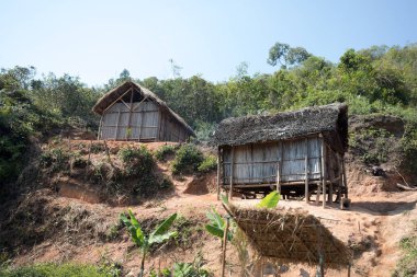 Andasibe bölge Afrika Madagaskarlı kulübeleri