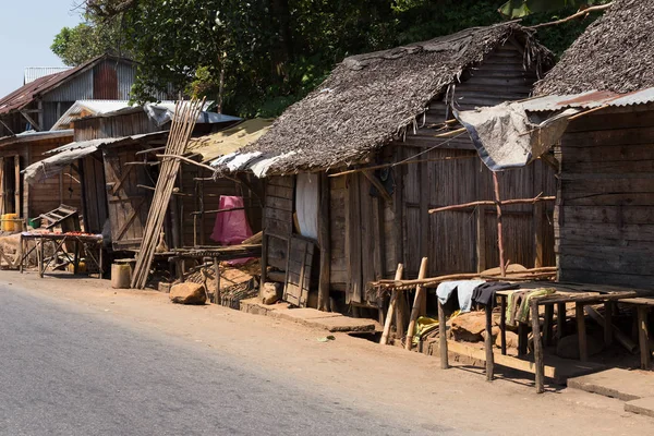 African malagasy huts in Andasibe region — Stock Photo, Image