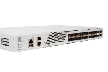 Gigabit Ethernet switch with SFP slot clipart
