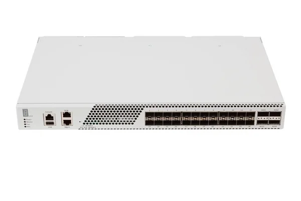 Gigabit Ethernet switch with SFP slot — Stock Photo, Image