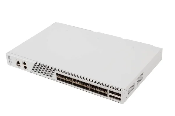 Gigabit Ethernet switch with SFP slot — Stock Photo, Image