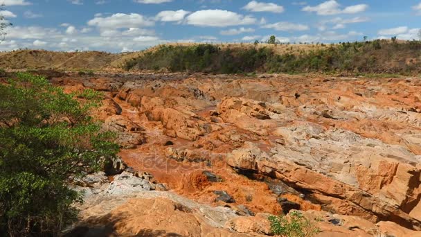 Rapids in the Betsiboka river Madagascar — Stock Video