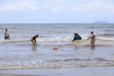 Yerel Madagaskarlı balıkçılar balıkçılık deniz, Madagaskar