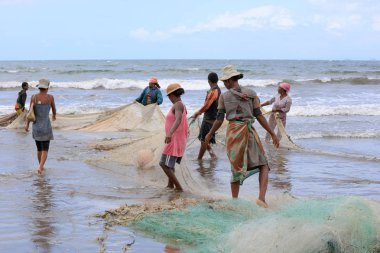 Yerel Madagaskarlı balıkçılar balıkçılık deniz, Madagaskar