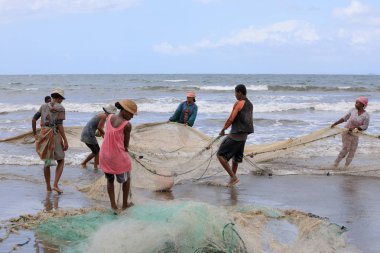Yerel Madagaskarlı balıkçılar balıkçılık deniz, Madagaskar