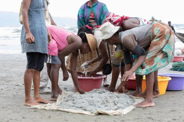 Yerel Madagaskarlı balıkçılar balıkçılık deniz, Madagaskar