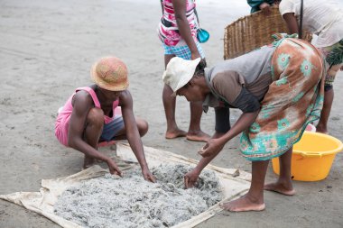Yerel Madagaskarlı balıkçılar balıkçılık deniz, Madagaskar