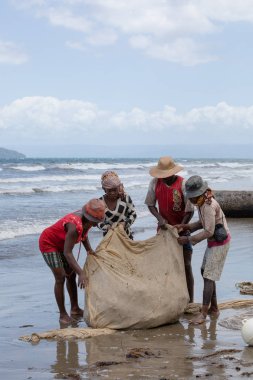 Yerel Madagaskarlı balıkçılar balıkçılık deniz, Madagaskar