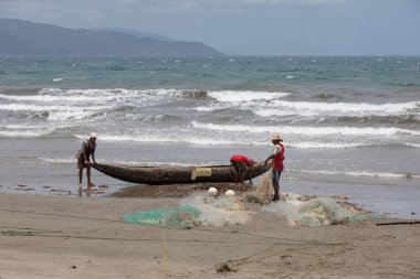 Yerel Madagaskarlı balıkçılar balıkçılık deniz, Madagaskar