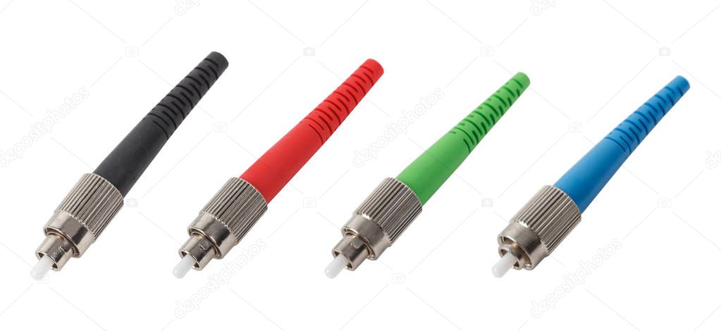 FC fiber optic connectors isolated