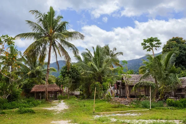 Afrikanska madagaskiska village i Maroantsetra region, Madagaskar — Stockfoto