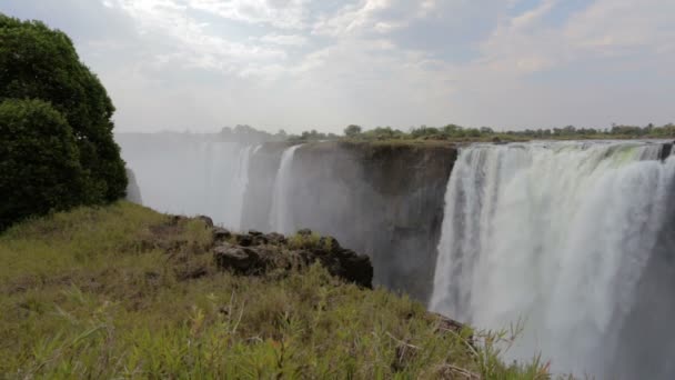 Cataratas Victoria, Zimbabue, África paisaje salvaje — Vídeos de Stock