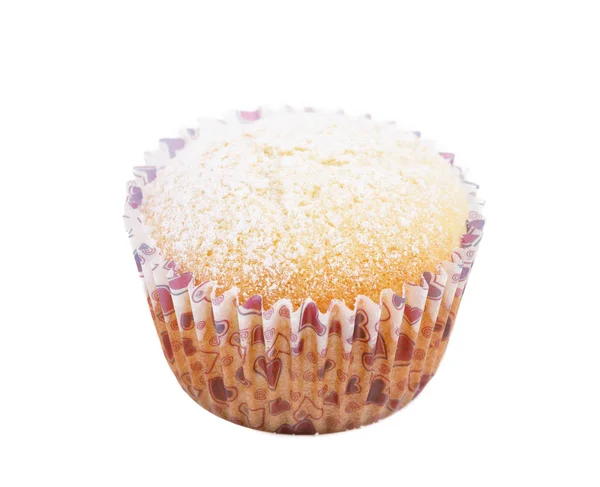Frisch gemachter Muffin isoliert — Stockfoto