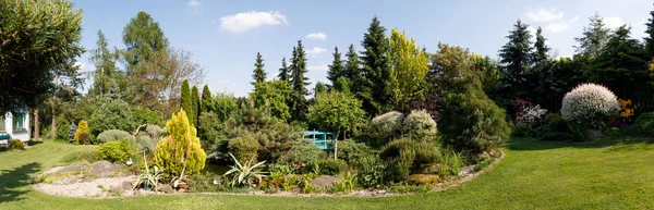 Πολύχρωμο ανοιξιάτικου κήπου — Φωτογραφία Αρχείου