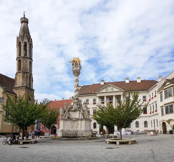 Edifício histórico no centro de Sopron — Fotografia de Stock