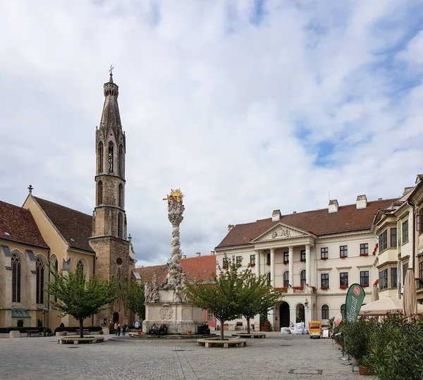 Edifício histórico no centro de Sopron — Fotografia de Stock