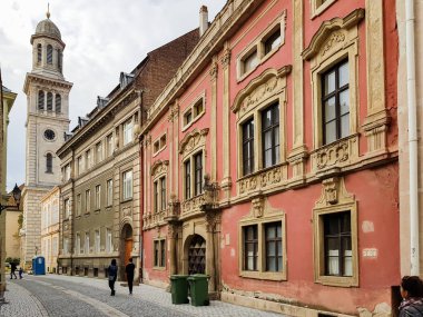 Historical building in center of Sopron clipart