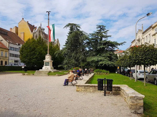 Central park in Sopron — Stock Photo, Image