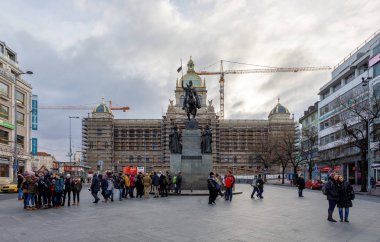 Vaclavske Namesti Prag, Çek Re Saint Wenceslaus heykele