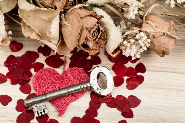 Love Key to my heart, symbol of love — Stock Photo, Image