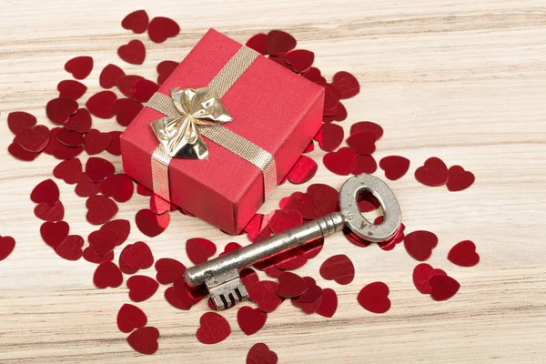 Love Key to my heart, symbol of love — Stock Photo, Image