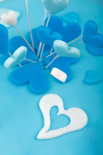 Birthday valentine cake — Stock Photo, Image