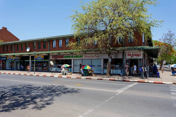 Вулиця в Francis місто, Ботсвани — стокове фото