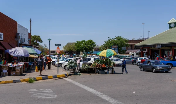 Street in Francis Town, Botswana — Stock Photo, Image