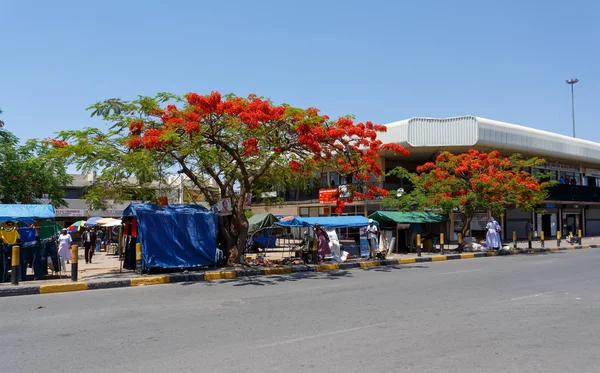 Straße in francis town, botswana — Stockfoto