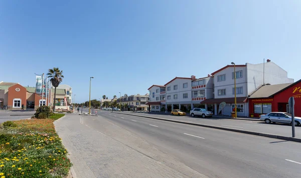 Street in Swakopmund city, Namibia — Stock Photo, Image