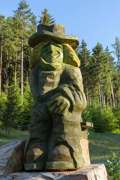 Escultura de madera de Vodyanoy / waterman — Foto de Stock
