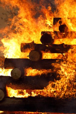 büyük yangın, Cadılar burning