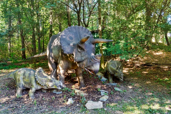 Urzeitdinosaurier Triceratops in der Natur — Stockfoto