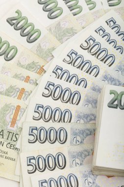 Çek banknotlar fan