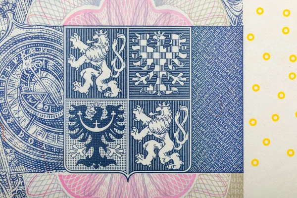 detail of czech banknote