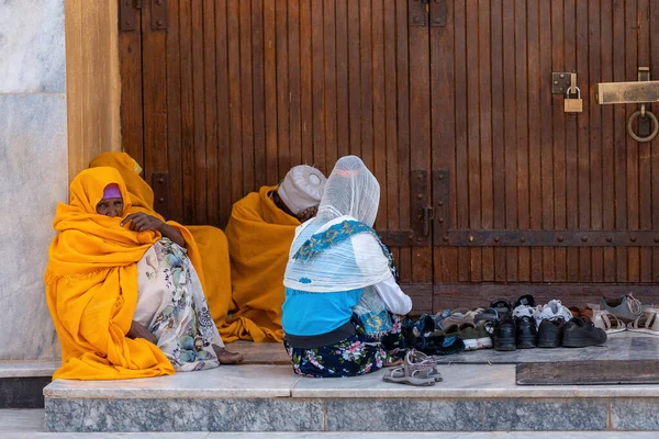 Croyants orthodoxes en Aksum, Ethiopie Afrique — Photo