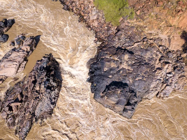 Antenn Epupa Falls på Kunene River i Namibia — Stockfoto