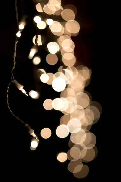 Kerstverlichting bokeh achtergrond — Stockfoto