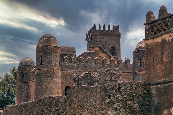 Fasil Ghebbi, κάστρο σε Gondar, Αιθιοπία Κληρονομιάς — Φωτογραφία Αρχείου