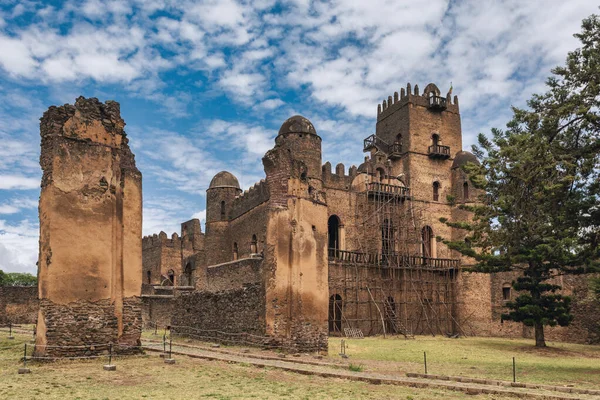 Fasil Ghebbi, kasteel in Gondar, Ethipia Heritage — Stockfoto