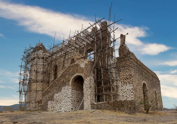 Ruínas do palácio real de Guzara, Etiópia África — Fotografia de Stock