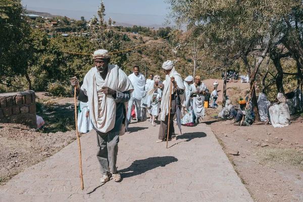 Ortodoxo cristiano etíope, Lalibela Etiopía — Foto de Stock