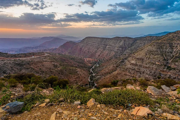 Deep canyon in Afar Triangle region, Ethiopia — Zdjęcie stockowe