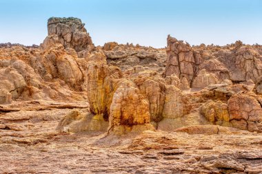 Dallol 'daki soyut manzara, Danakil depresyonu, Etiyopya