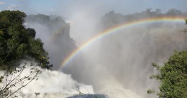 Victoria Şelalelerinde Gökkuşağı, Zimbabwe, Afrika