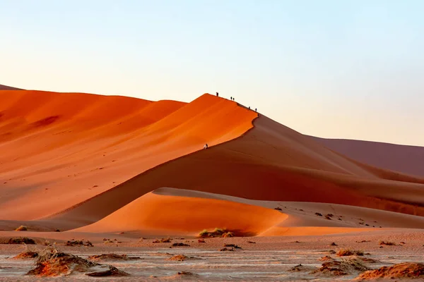 Όμορφο Τοπίο Ανατολή Κρυμμένο Dead Vlei Στην Έρημο Namib Λαοί — Φωτογραφία Αρχείου