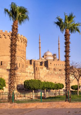 Salah El-Deen Meydanı 'ndaki Muhammed Ali Paşa (Alabaster) Camii' nin muhteşem manzarası