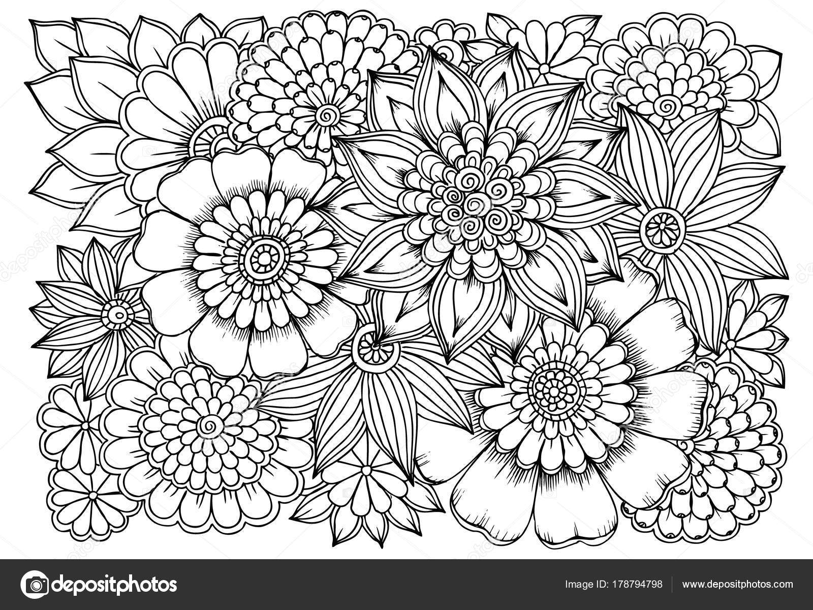 花 塗り絵 – Homu Interia